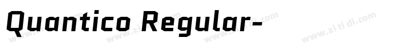 Quantico Regular字体转换
